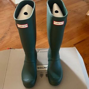 Hunter green boots